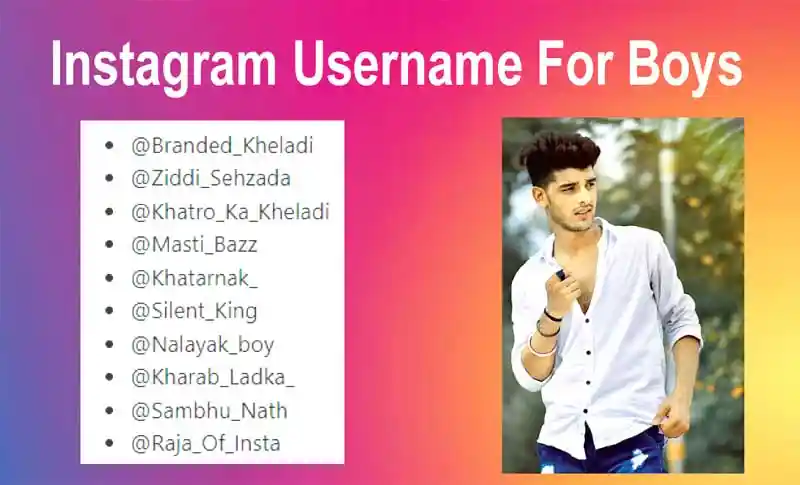 Instagram Username For Boys