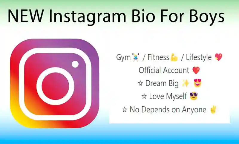 NEW Instagram Bio For Boys