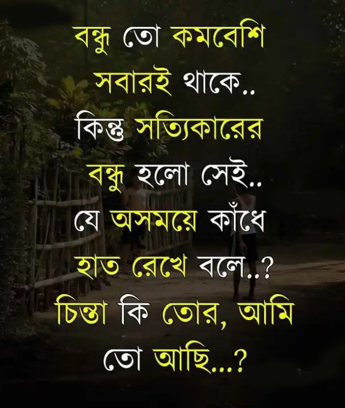 বন্ধু নিয়ে স্ট্যাটাস ছবি